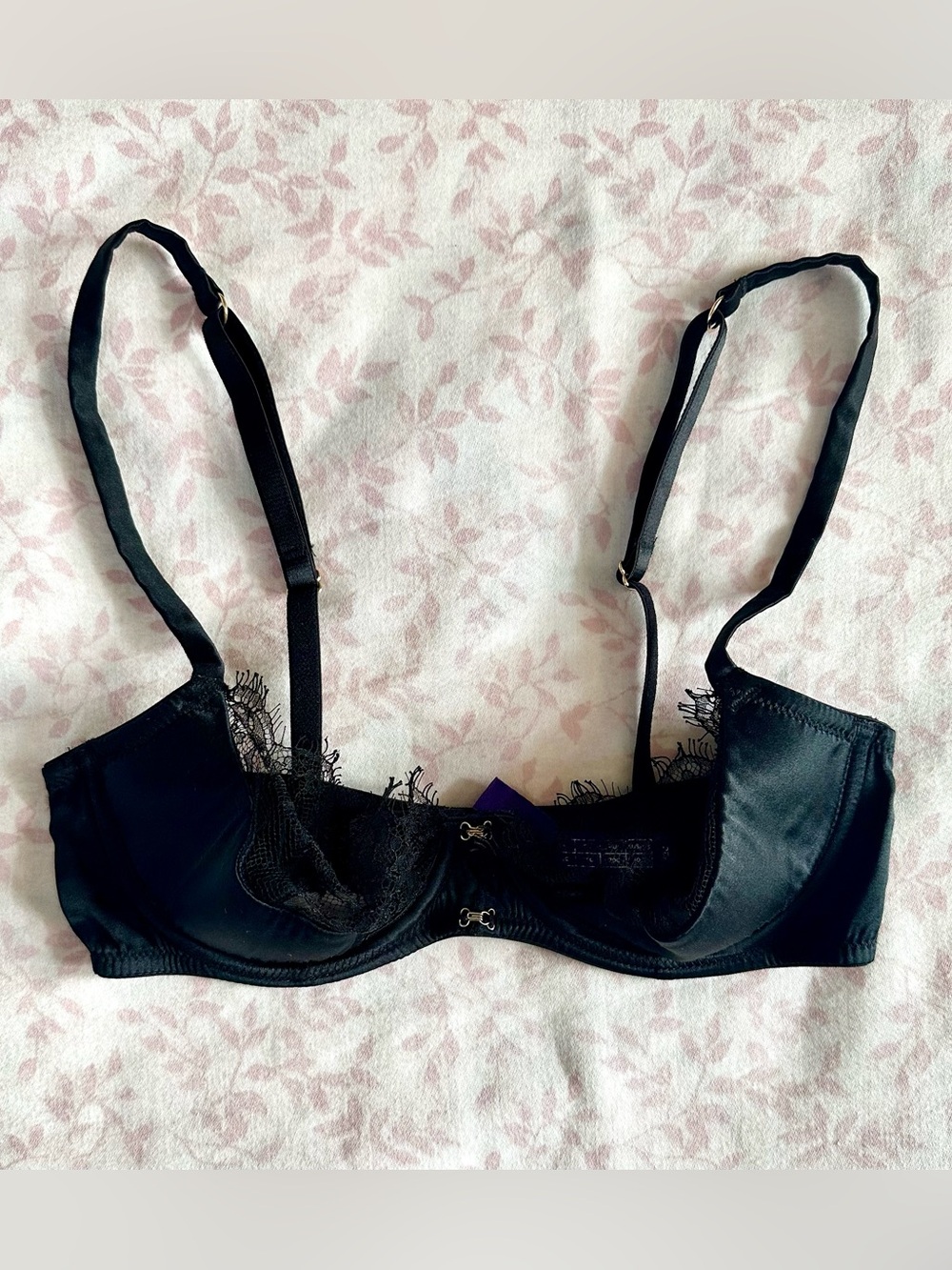 Journelle Veronique Low Balconette Bra in Noir